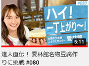 達人直伝!愛林館名物豆腐作り